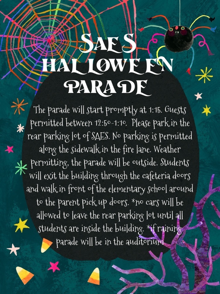 SAES Halloween Parade Update