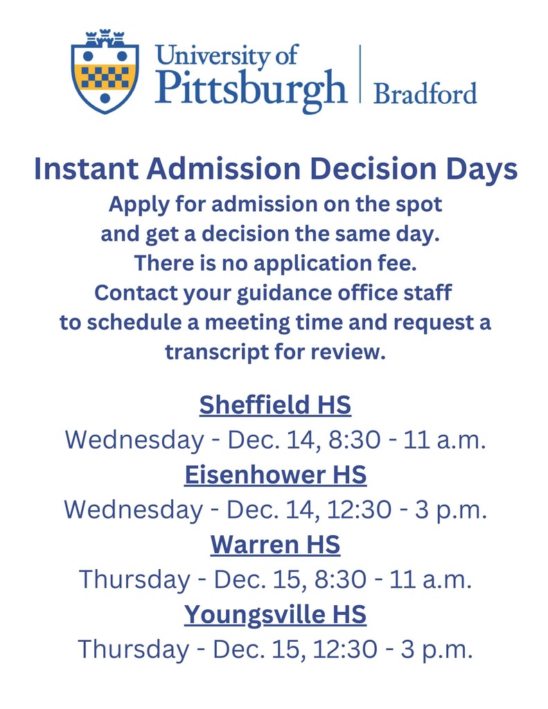 Instant Admission Decision Days