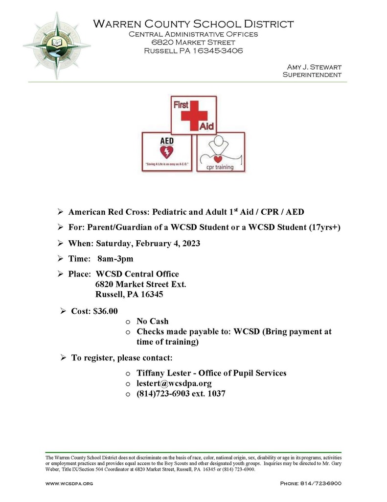 First Aid CPR Training Memo