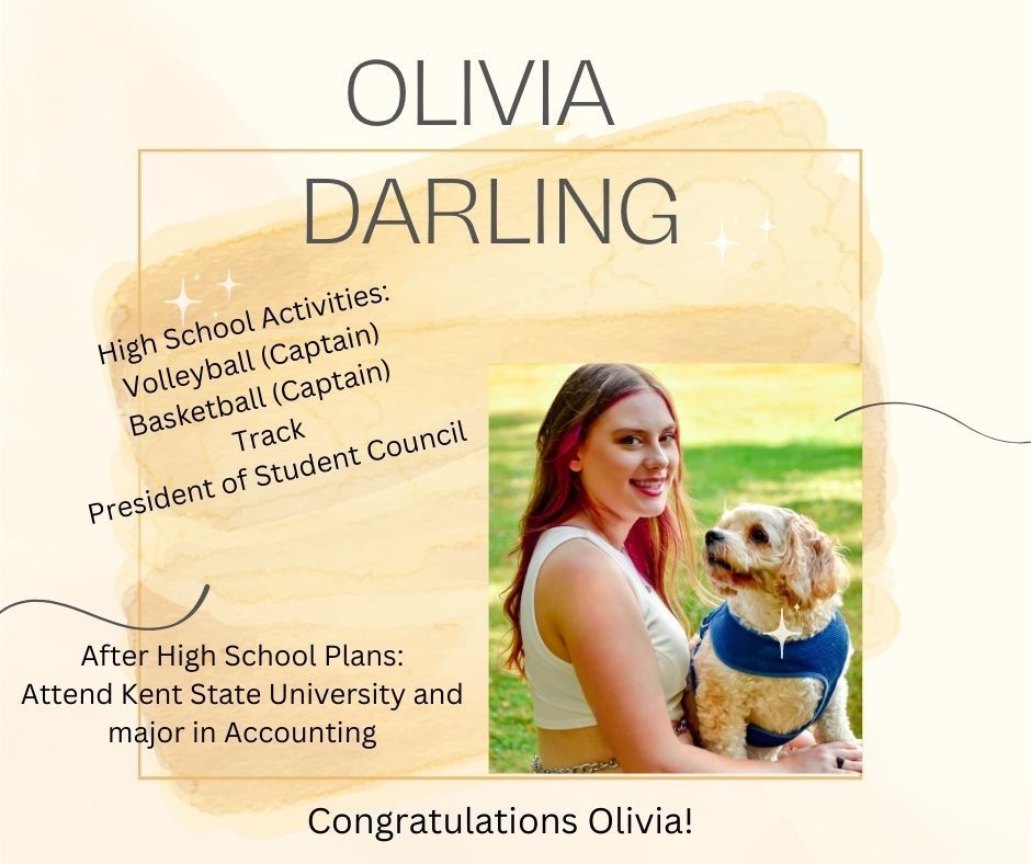 Congratulations Olivia!