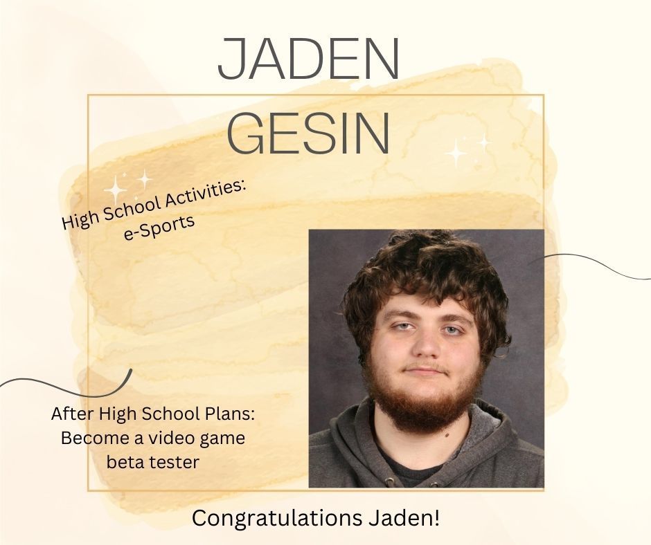 Congratulations Jaden!