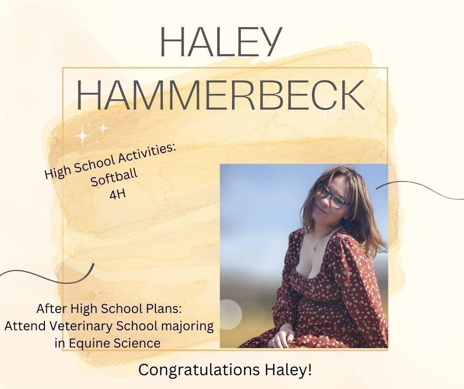 Congratulations Haley!