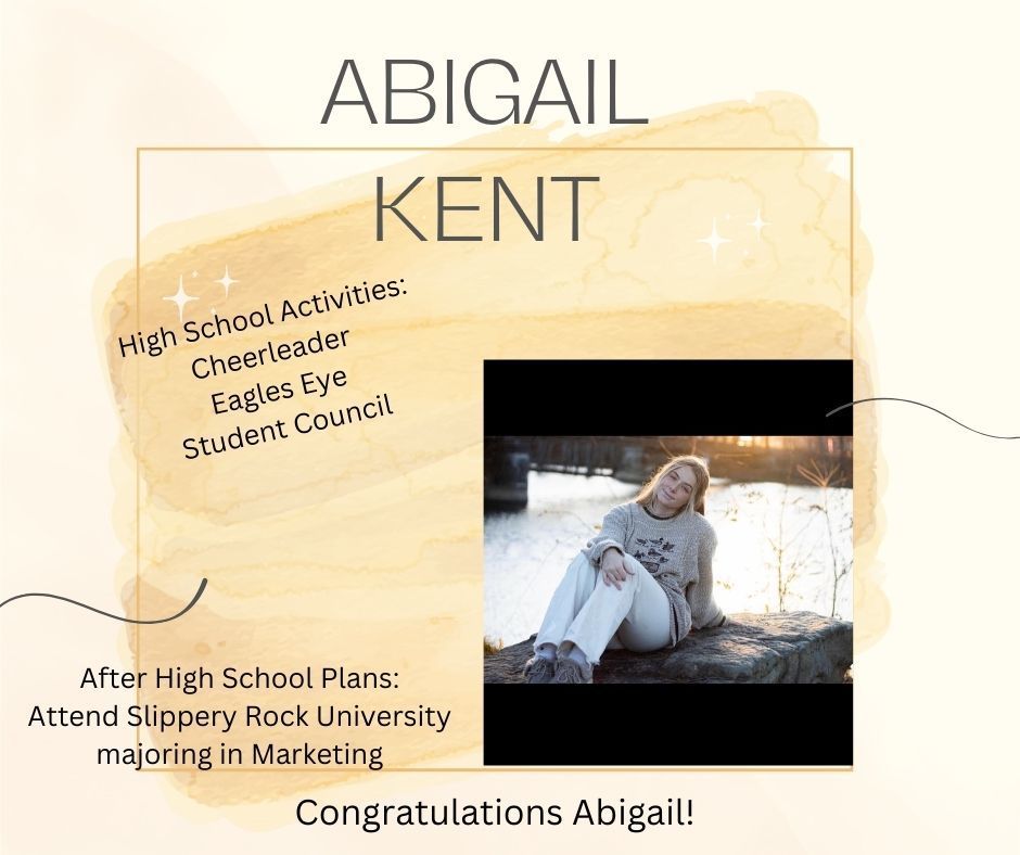 Congratulations Abigail!