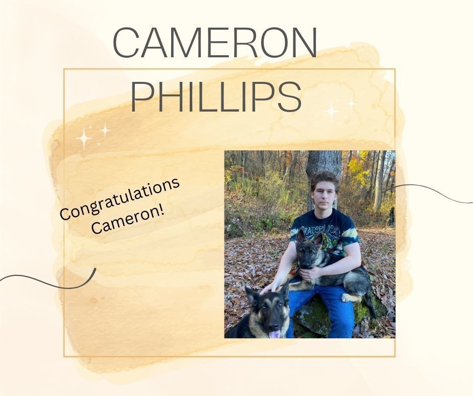 Congratulations Cameron!