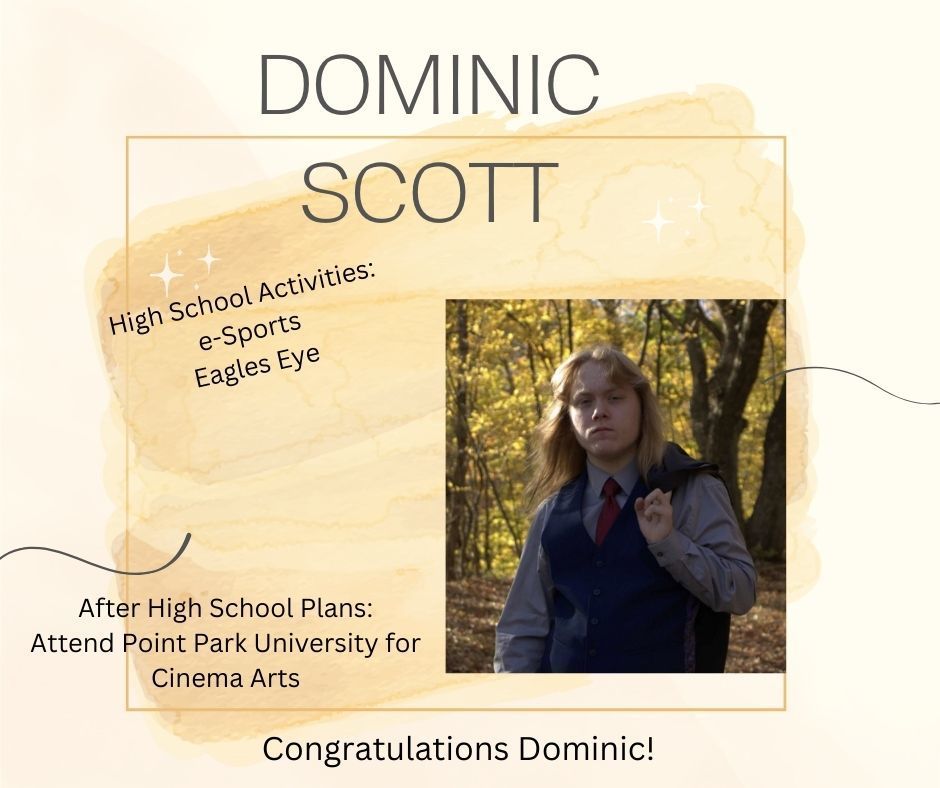 Congratulations Dominic!