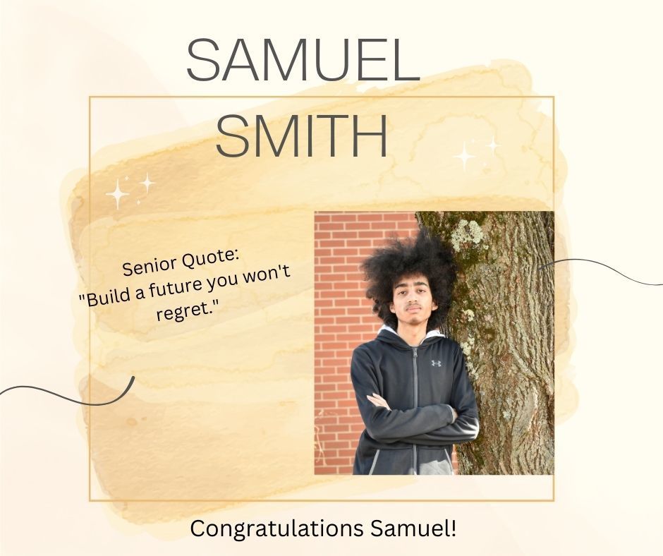 Congratulations Samuel!