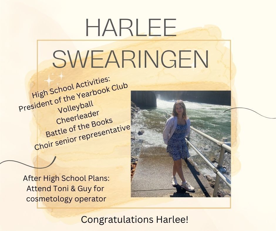 Congratulations Harlee!