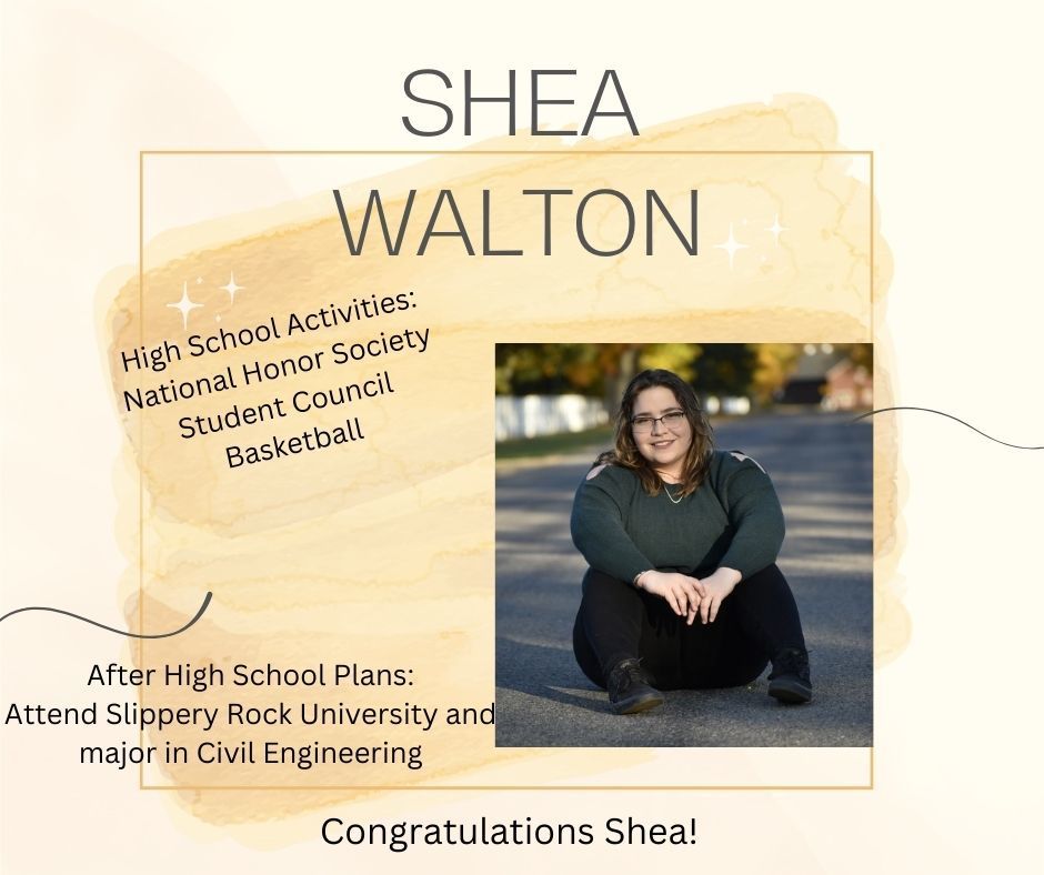 Congratulations Shea!