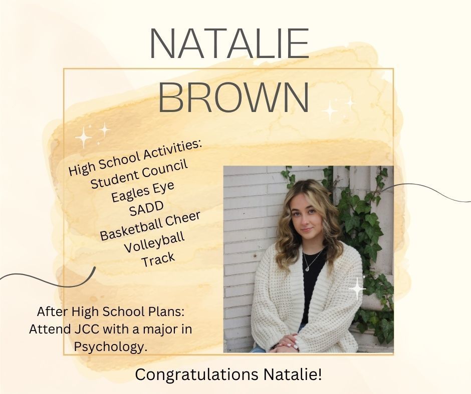 Congratulations Natalie!