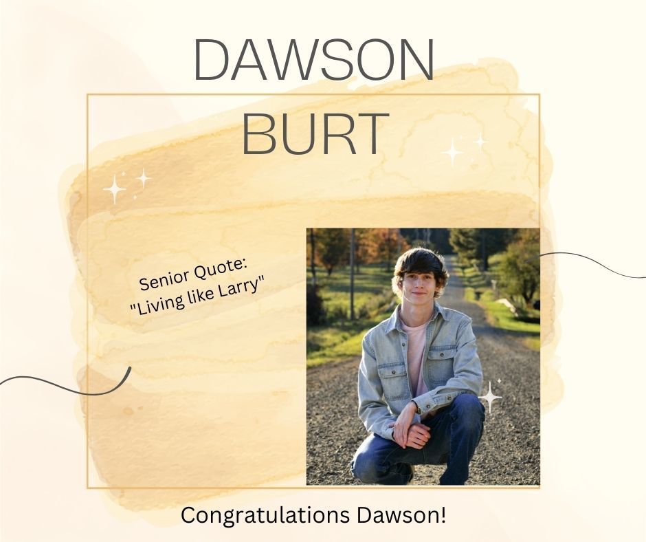Congratulations Dawson!
