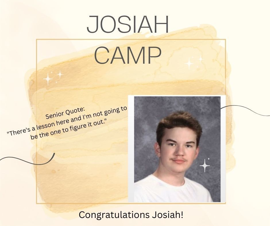 Congratulations Josiah!