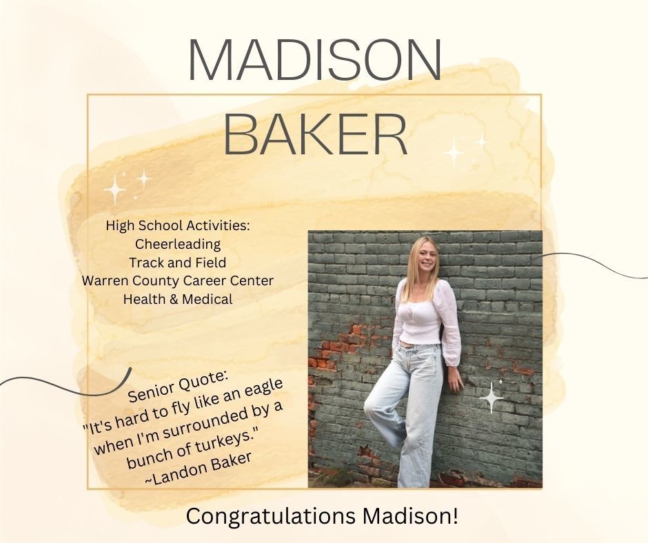 Congratulations Madison!