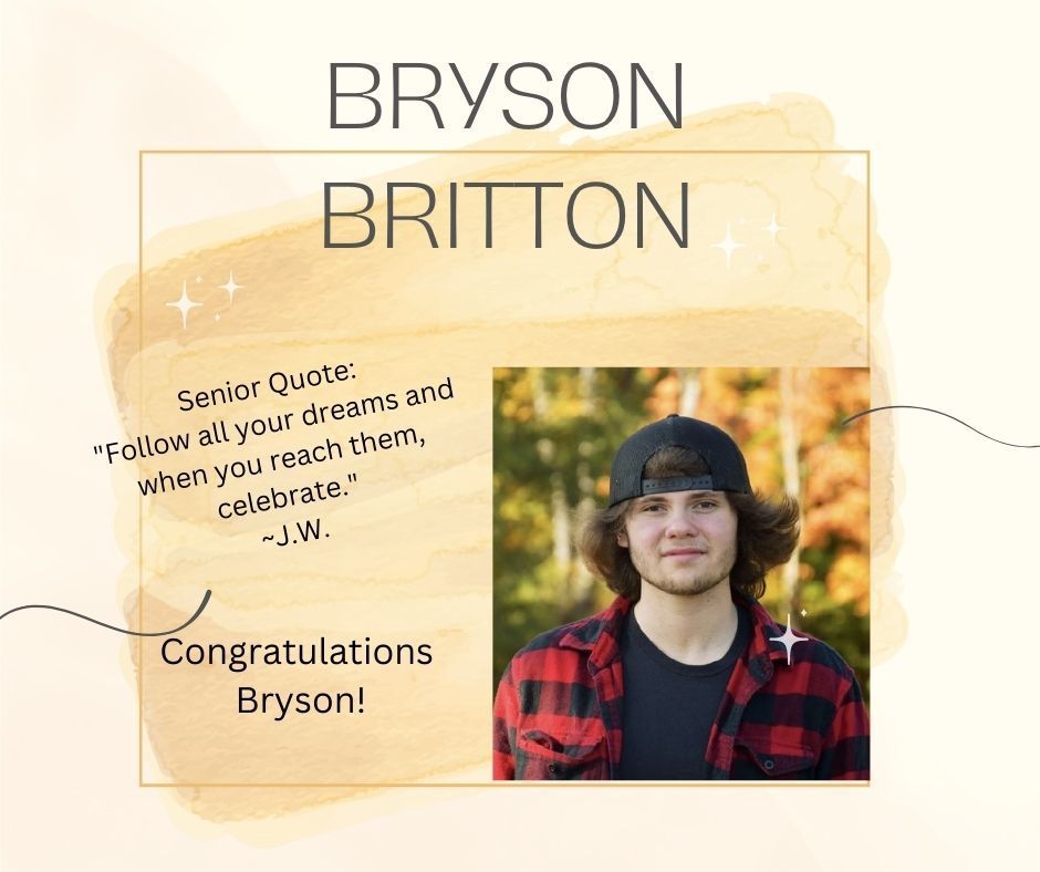 Congratulations Bryson!
