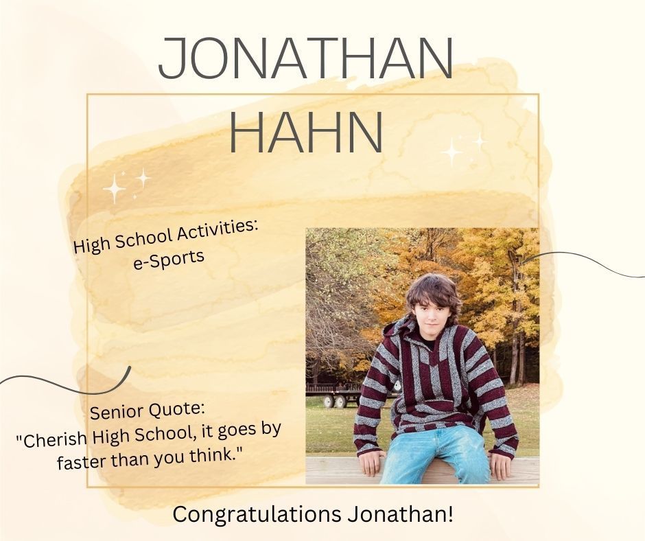 Congratulations Jonathan!